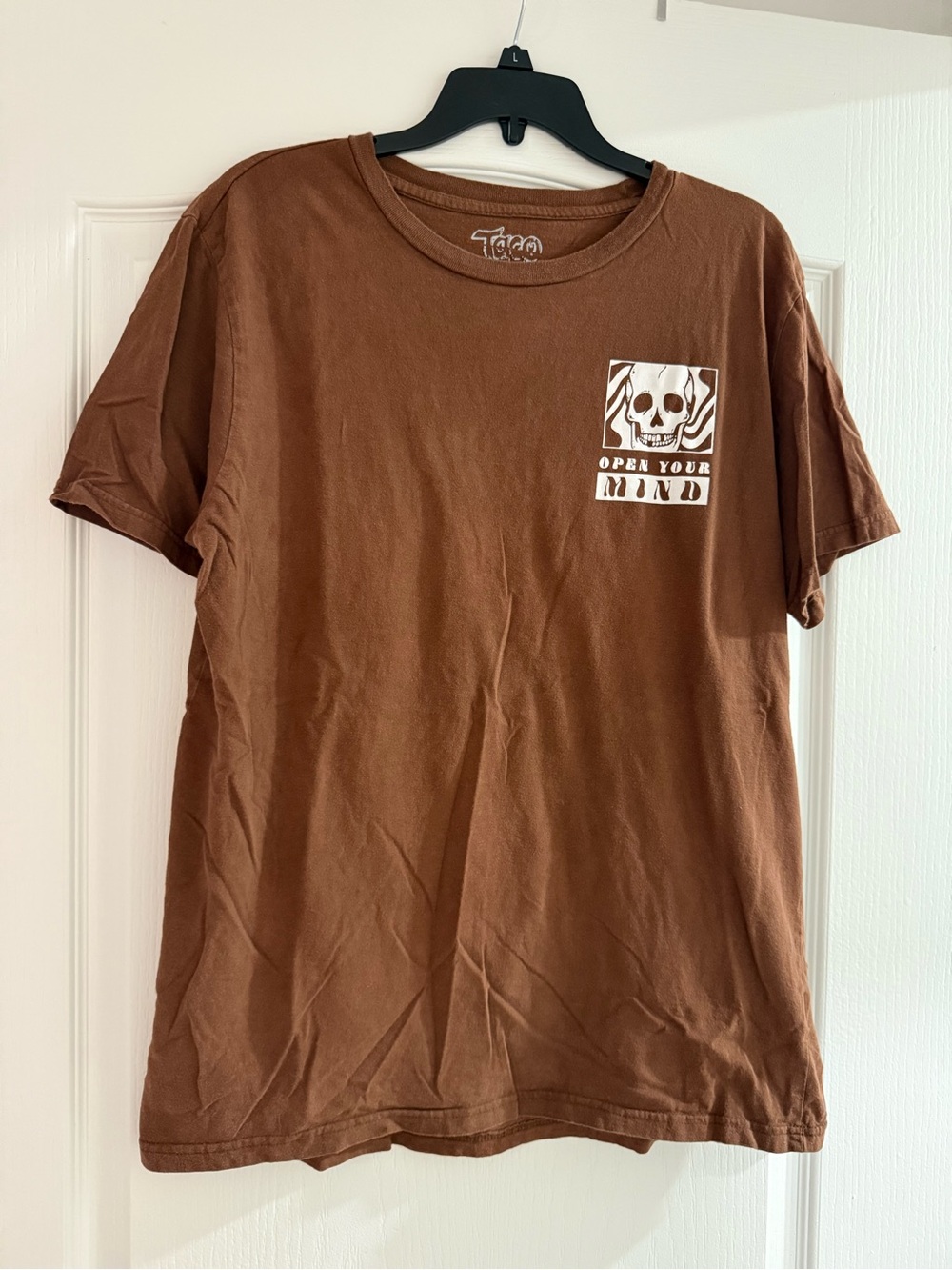 Open Your Mind Brown Graphic Tee